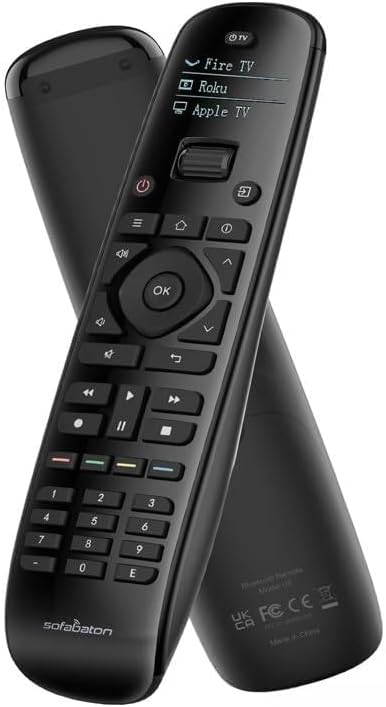 AE - SofaBaton U2 Universal Remote Control with АРР Setting & OLED Display, All in One Smart Remote Control For up to 15 Entertainmen (Backlit Button)