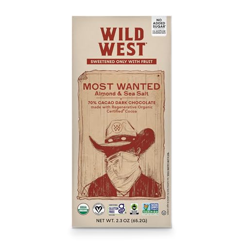 Wild West Chocolate, Most Wanted, 70% Cacao Dark Chocolate with