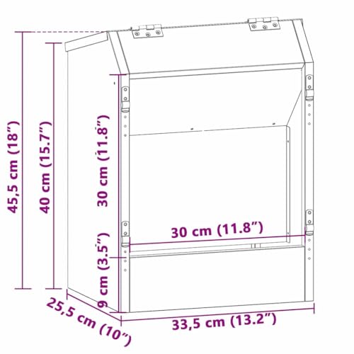 Distributeur pour lapins argent 64,5cm en métal durable intérieur