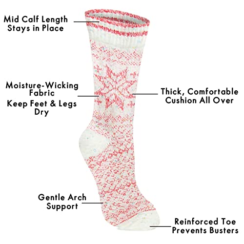 Image of World's Softest Cozy Collection Crew Socks - Smooth Multi Colors Cozy Socks - Knit Top Holiday Spirit Fashion Socks