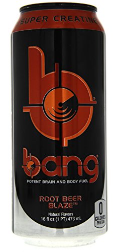 Bang Energy Drink With Zero Calories & High Caffeine, Root Beer - 16 Fl Oz (12 Count) - Vpx (Vital Pharmaceuticals) #TOP1