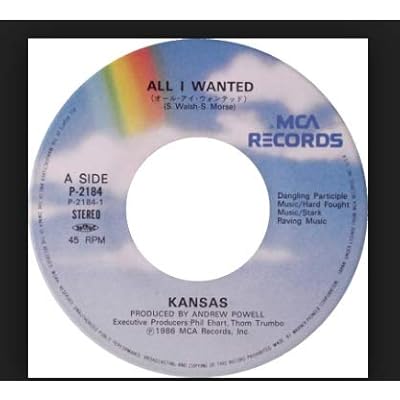 KANSAS - ALL I WANTED - 7 inch vinyl / 45