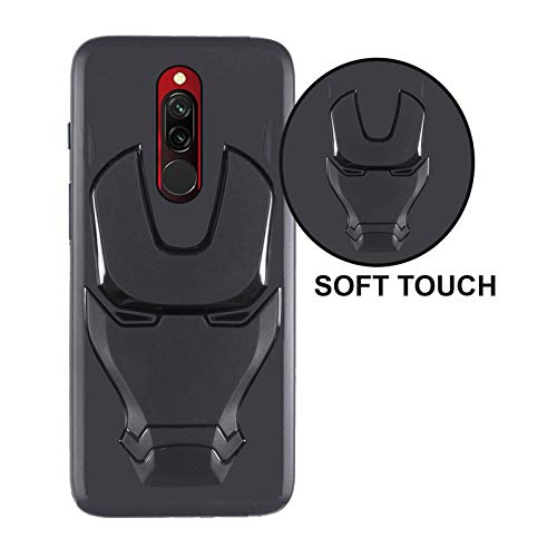 VIDO Silicone Back Cover for Xiaomi Mi Redmi 8 (Black) - Image 3