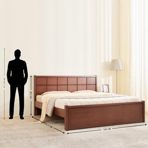 Image of Home Centre | Denis Cresta | Mahogany Wood | King Beds | Walnut | 1 Year Warranty