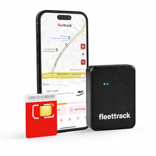 Image of Fleettrack Ultra Wireless GPS Tracker (with 12-Months 4G SIM) | 10000mAh Battery | Strong Magnetic Mount | Real-Time GPS Tracking for Bikes, Cars, Luggage & Valuables | Voice Monitoring Support