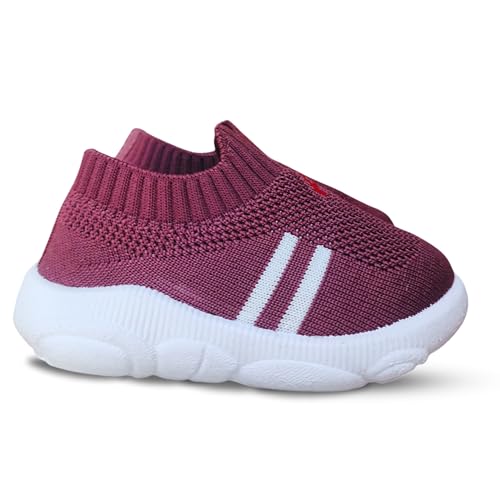 TrendStation:- Kids Knit Slip-on Walking Shoes, Attractive Colour's, Breathable Mesh, Lightweight Comfort Sneakers for Toddlers4