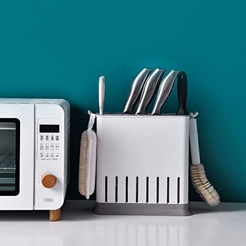 Rangement de couteau plastique et accessoires de cuisine amovibles
