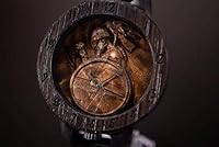 Algopix Similar Product 18 - Viking with raven Wooden Watch FREE