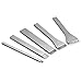 Aisaker 5PCS Leather Slot Punch Set DIY Hand Work Tool Leather Craft Belt Wallet Leather Bells Metal Slot Straight Punch Cutter Set 5mm/10mm/16mm/20mm/25mm