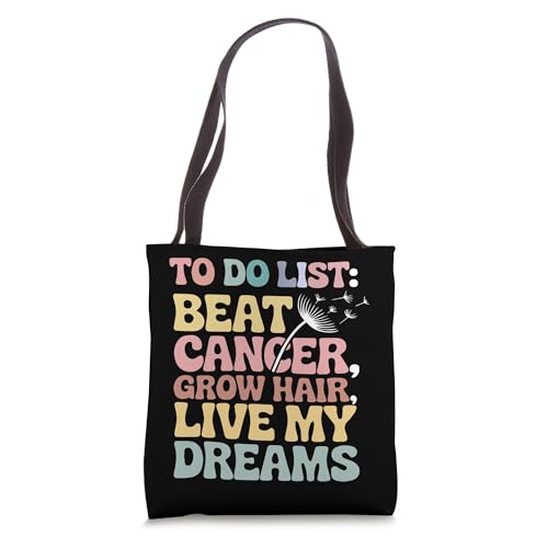 Bolsa Tote Inspiracional To Do List Beat Cancer miniatura 1