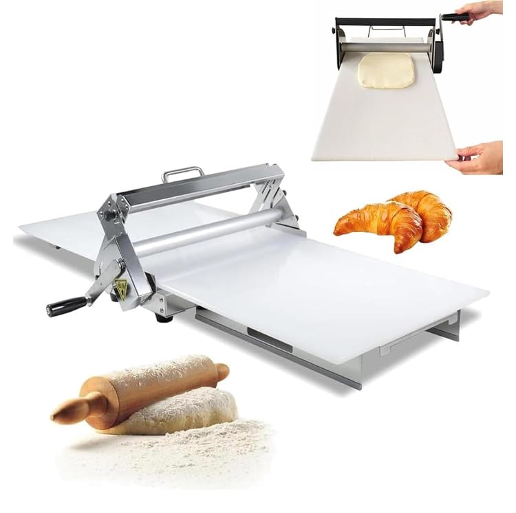 JIANGYUXINLI Laminadora De Masa Comercial, Laminadora Reversible De Hojaldre Y Fondant, para Mostrador, con Grosor Ajustable,Máquina de Pasta Fresca,Ideal para Preparar Masa De Hojaldre De PanaderíA