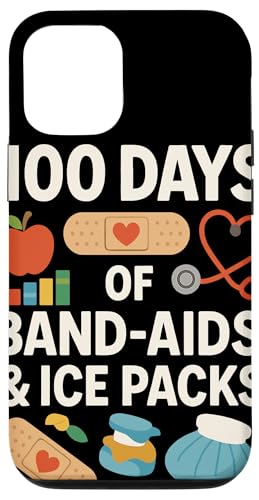 100 Days Of Band Aids And Ice Packs �X�N�[���i�[�X �X�}�z�P�[�X iPhone 12/12 Pro �p