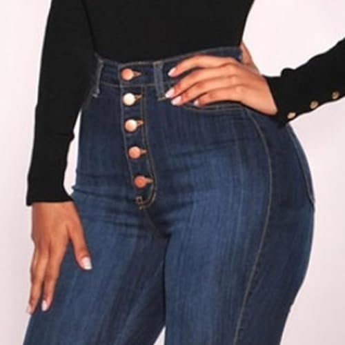 Womens Curvy High Waist Stretch Butt Lifting Skinny Chic Jeans Elastic Waist Pants Denim Sexy Tummy Control Jeans4