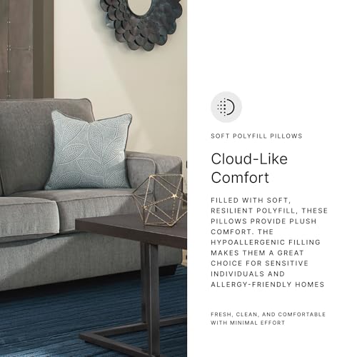 Signature Design by Ashley Altari Modern Loveseat with 2 Accent Pillows, Light Gray by Signature Design by Ashley - Image 8