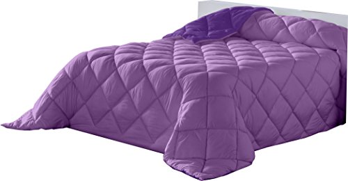 Lucena Cantos - Edredón Nórdico Liso 400grs (235 x 270, Bicolor Malva/Lila)