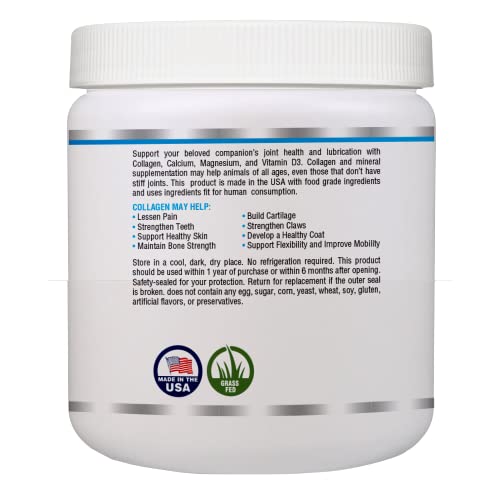 Image of Collagen Pet Formula- for Dogs and Cats, Joint, Skin and Coat, Allergies and Immune Support- Grass fed and Pasture Raised Collagen+ Colostrum, Made in The USA- by Dr. Bernd Friedlander