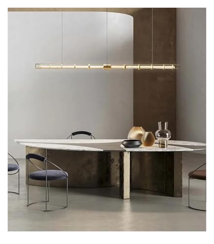 Bande LED suspendue pour éclairer une table de bar ou un coin café
