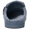 Hausschuhe Damen Herren Gefütter Clogs Winter Bequeme Wärme Plüsch Flauschige Haus Pantoletten Gartenschuhe Schlappen Schuhe Mit Polar Fleece-Futter,Blau,40 EU #4
