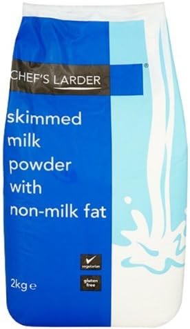 Chef's Larder Skimmed Milk Powder with Non Fat Milk 2 x 2kg (Suitable for Vegetarians)