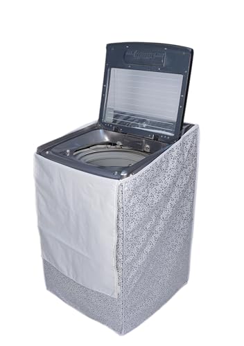 ELITE PRODUCTS Waterproof Top Load Washing Machine Cover for Samsung Back Panel Fully Automatic Washing Machines 6 Kg, 6.5 Kg, 7 Kg, 7.5 Kg, 8 Kg | Dustproof Zip Cover | 55x55x92 cm