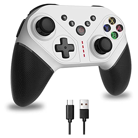 GEEKLIN Wireless Controllers for Nintendo Switch, Pro Controllers with Turbo, Motion, Vibration, Gyro Axis, Gamepad Compatible With Nintendo Switch/Switch Lite Cover
