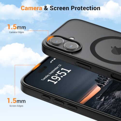 Coque iPhone 16 antichoc de qualité militaire vnnink mate et fine