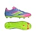 Adidas, Unisex, F50 League Firm Ground/Multi Ground, Blue Fusion/Lucid Lemon/Lucid Pink, Mens 9.5, Womens 10.5, Medium