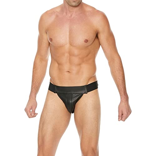 Jock jockstrap Shots Ouch! L/XL noir face avant lisse sans couture