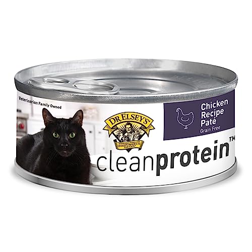 Dr. Elsey's cleanprotein Chicken Recipe Wet Cat Food, Pate 5.3 oz cans (Pack of 24)