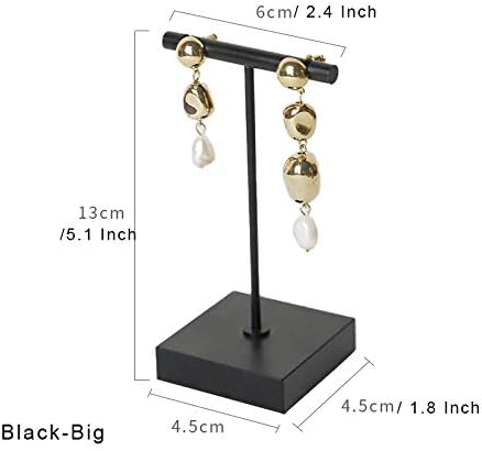 GemeShou Black earring T Stand, Metal Earring Display stand for selling Small Jewelry earring storage organizer - Image 3