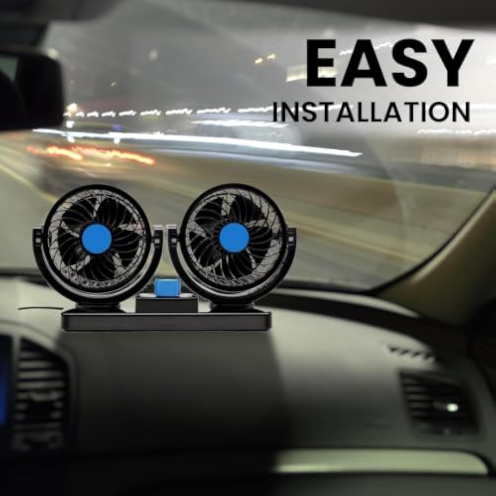 12V DC Electric Car Fan for Dashboard
