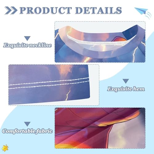 Boys Swing Shirts Fighter Airplane Lightning Rashguard Short Sleeve Kids T-Shirts Sun UPF 50+3