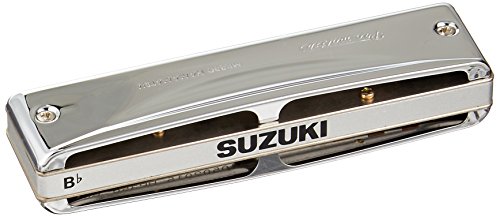 Suzuki MR350BB Promaster Harmonica en si bémol 10 Trous Argenté - Les Beatles, Paul McCartney, John Lennon, RIngo Starr, George Harrison Suzuki MR350BB Promaster Harmonica en si bémol 10 Trous Argenté – Image 3