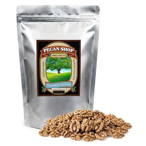 Image of Unsalted Sprouted California Walnuts-Raw, Unpasteurized, Certified Organic, Family Orchard Grown (8 Pound)