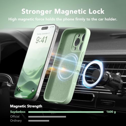 Image of Magnetic for iPhone 16 Pro Case Silicone Light Cyan