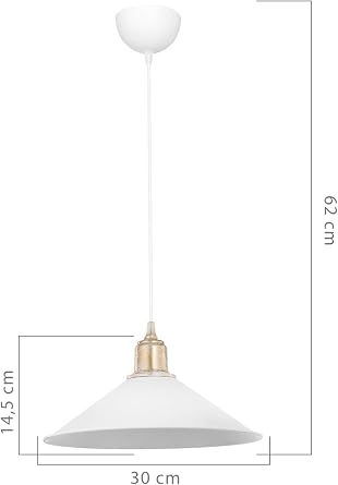 AG LightDesign Beyaz Sarkıt Avize Salon Mutfak Koridor Yatak Odası Lamba 25 AGnm84 [Enerji Sınıfı A]