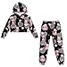 YECARYPOD Cartoon Dragon Love Heart Girls 2 Piece Outfits Crop Top Hoodie and Sweatpants Athletic Sweatsuits Sets for Boys Girls Kids Tracksuit Jogging Outfits Set Fall Fashion Sweatshirt Set