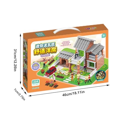 Kit de construction de maison miniature DIY en bois pour déco de table - 5