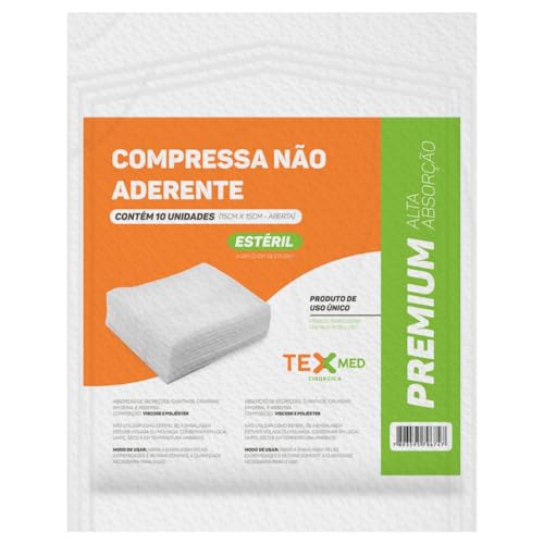 Texmed, Compressa Não Aderente Estéril Texmed 15 Env (150 Unidades)