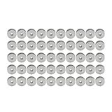 Cnaloo12 50PCS #40264A New Bobbins For Craft Sewing Aluminum Silver Sewing Machine,Industrial Part For Industrial Single Needle Machines For Consew For Brother For APQS For Adler