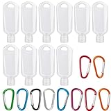 ROBGZMQW 10Pcs Hand Sanitiser With Clip, Hand Sanitiser Travel, Hand Sanitizer With Clip, Refillable Travel Bottles For Hand Gel And Toiletries, Outdoor, Business Trip (50ml)