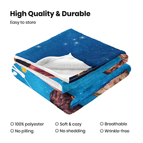 Gobits Kpop Blanket Korean Star Throw Blanket Idol Singer 50X60 Inch Anti-Pilling Flannel Ultra Soft Cozy Fleece Boys Fans Merchandise For Sofa Bed Girls Adults Gifts #TOP3