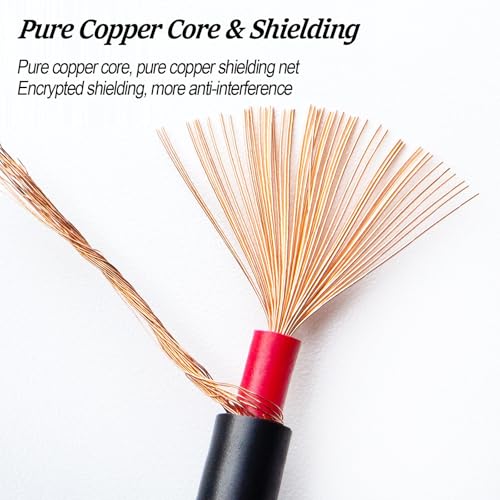Câble audio blindé 20 AWG en cuivre sans oxygène de 10m