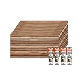 IZODEKOR - Paneles acústicos 3D de poliestireno expandido, 10 paneles con 4 adhesivos de montaje