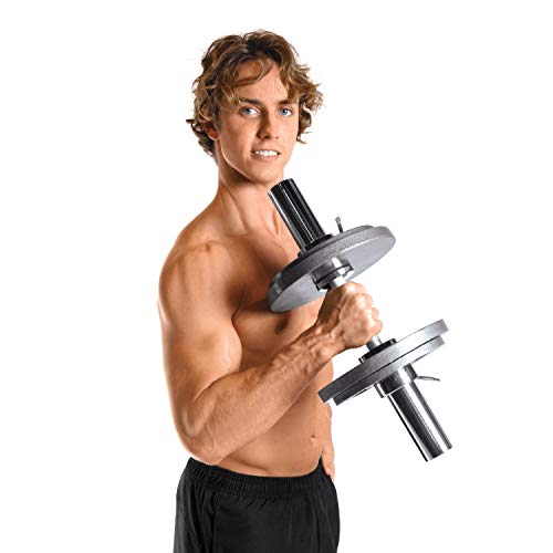 Cap Barbell Black Solid 2-Inch, Dumbbell Handle, 20 Length #TOP3