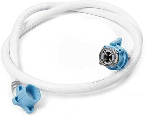 PK Aqua 2 Meter Universal Washing Machine Cold and Hot Water Inlet Flexible PVC Rubber Hose Pipe with Tap Adaptor.