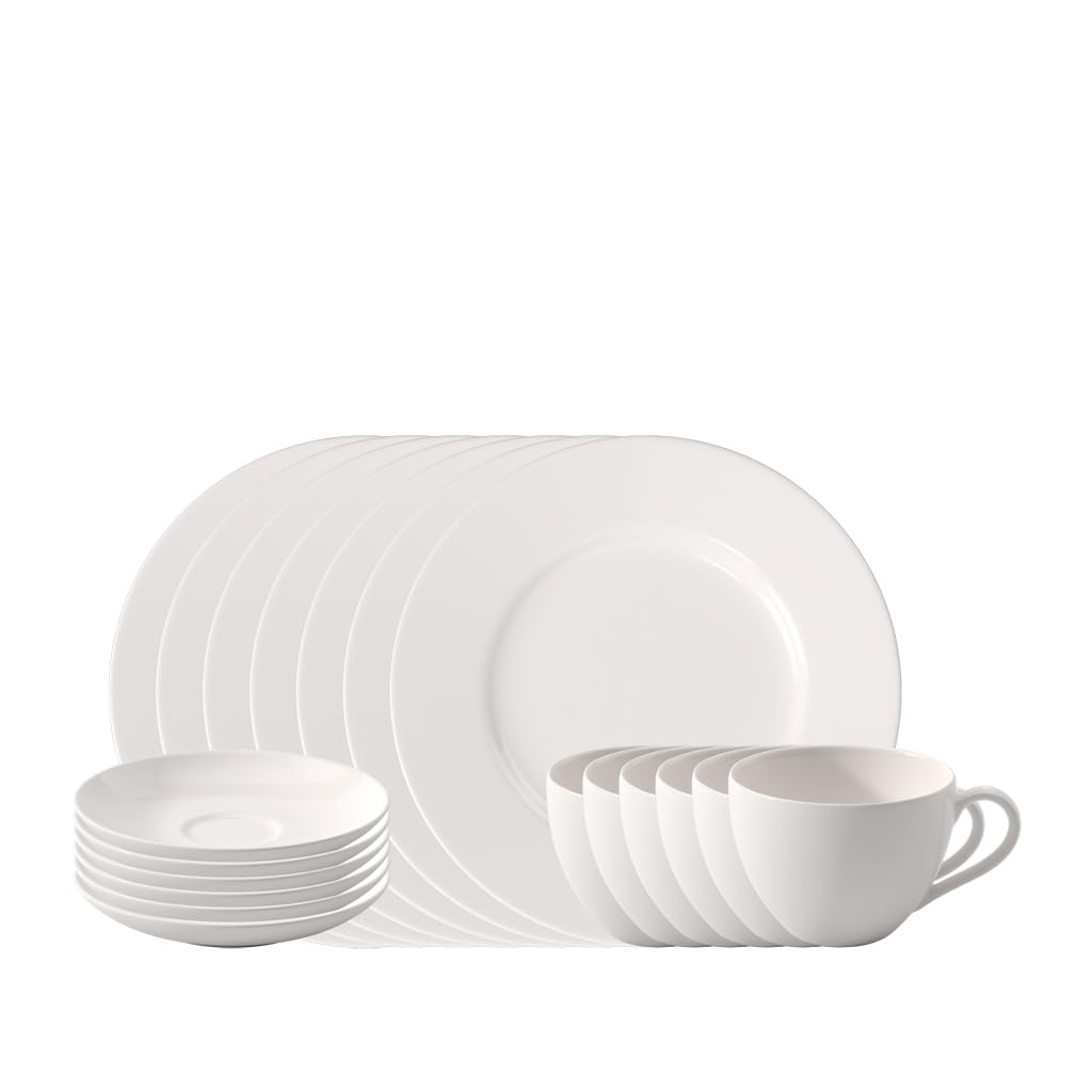 Vivo Villeroy und Boch Group Basic - Juego de accesorios para manualidades (18 unidades), color blanco 1952777126 - Porcelana de primera calidad (348,00 mm)