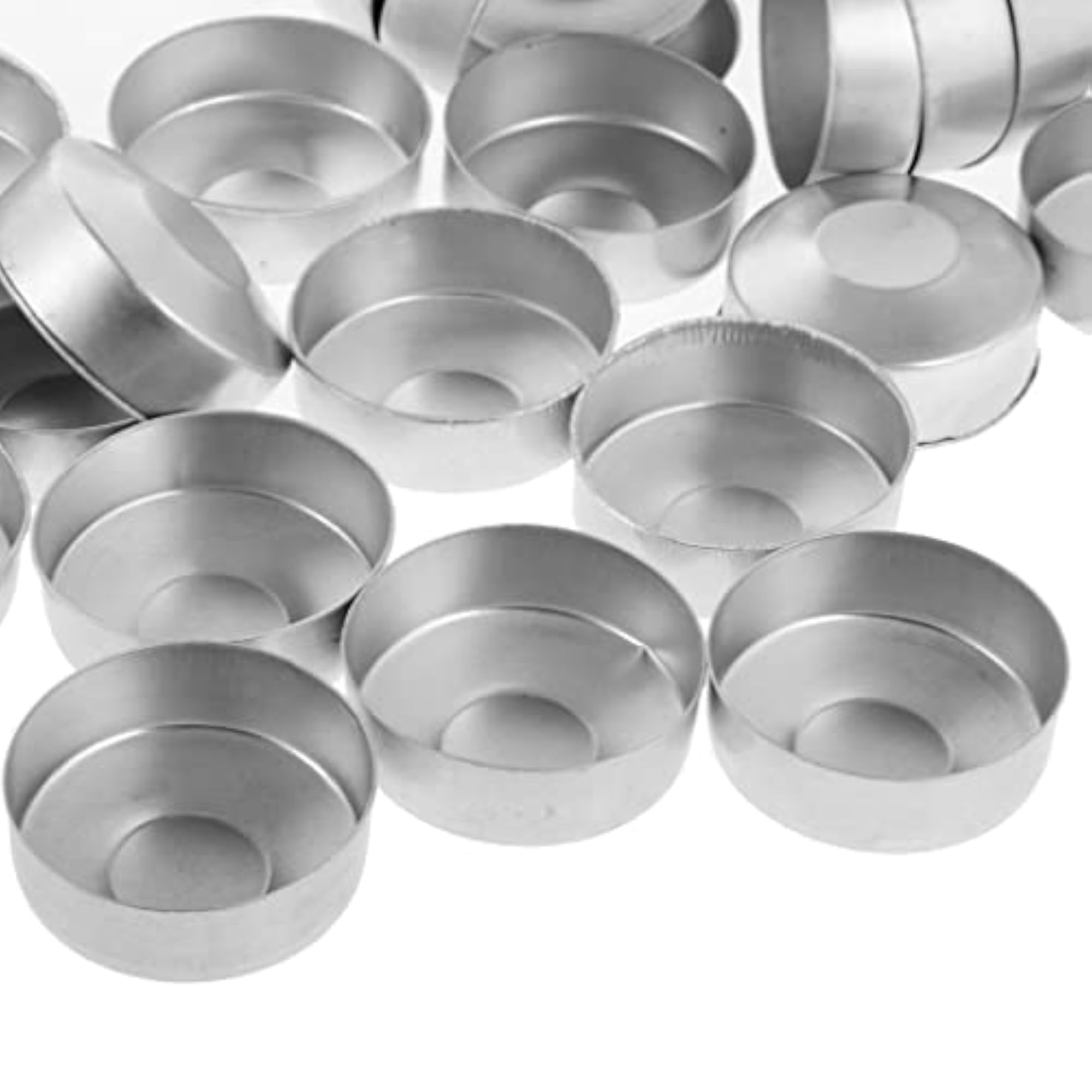 Aluminium Tea Light Empty Case Containers for Candle Making