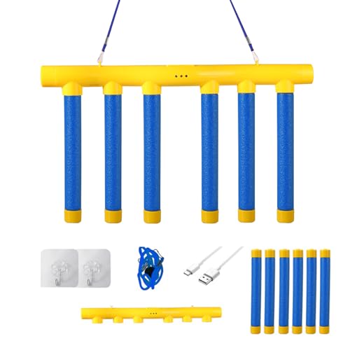 HDQQUD Catching Sticks Game, Reflective Drop Stick Challenge Games Set sticks Drop Reaction Game, Falling sticks game With 3 Adjustable Speed Hand-Eye Coordination Training For All Ages (Blue)