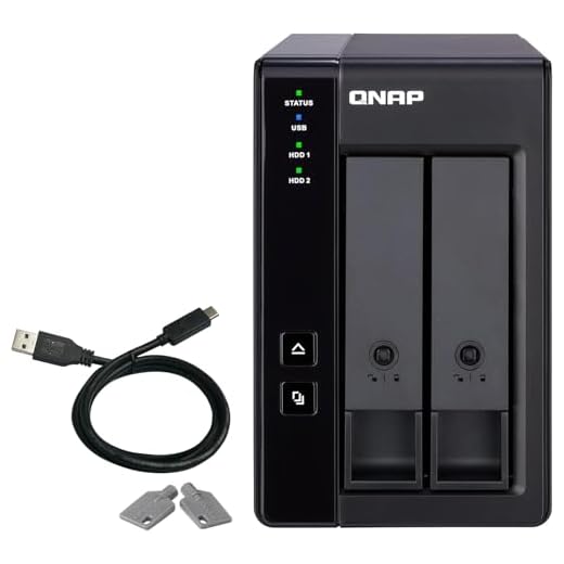 QNAP TR-002 2 Bay USB Type-C Direct Attached Storage (DAS) with Hardware RAID (Diskless) (TR-002-US)